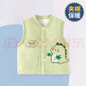迪迪熊日記（DIDIXIONGRIJI）嬰兒馬甲秋冬外穿新生兒3個(gè)月寶寶秋裝兒童夾棉背心男女童坎肩1歲 (夾棉馬甲)綠色恐龍 90 碼 曬單實(shí)拍圖