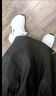 啄木鳥品牌軟底內(nèi)增高女鞋運動老爹鞋女夏季小白鞋厚底小個子顯高增高鞋 白色皮面 37 曬單實拍圖