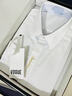 THOM BEAUTY襯衫男長(cháng)袖春秋季高級感商務(wù)修身撞色休閑免燙易打理襯衣刺繡上衣 白色（暗扣）門(mén)筒字母e XL /180/41(建議75-83kg) 曬單實(shí)拍圖