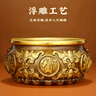 珍如意黃銅聚寶盆風(fēng)水?dāng)[件八方來(lái)財(cái)開(kāi)業(yè)禮品辦公室店鋪客廳招財(cái)工藝品 八福臨門(mén)直徑17cm【精功款】 曬單實(shí)拍圖