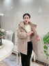 啄木鳥(niǎo)（TUCANO）媽媽冬裝外套2023新款中老年女秋冬羽絨棉服中長(cháng)款加絨加厚派克服 卡其色 2XL (可穿105-120斤) 曬單實(shí)拍圖