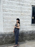 孕尚孕婦背帶褲秋冬外穿休閑闊腿長(cháng)小個(gè)子秋季孕早期大碼寬松孕婦褲 灰色 XXL 曬單實(shí)拍圖