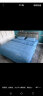 曼克顿夏季冰丝超软床上四件套水洗棉纯色刺绣床单被套家用三件床品套件 卡芙-宾利蓝 四件套1.8m床适用-被套200*230cm 实拍图