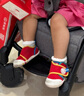 kids.ing【網(wǎng)面透氣學(xué)步鞋】男女寶寶春夏1-3歲嬰兒鞋 紅色 21  曬單實(shí)拍圖