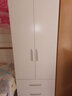 MD衣柜家用臥室現代簡(jiǎn)約出租房屋用實(shí)木質(zhì)免安裝簡(jiǎn)易組裝小戶(hù)型柜子 矮柜 高120深40寬40（自裝） 深色柜體白色門(mén)（包安裝） 曬單實(shí)拍圖
