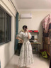 MeetMetro瑪依爾時(shí)尚印花連衣裙女2025夏季新款泡泡袖收腰公主裙 印花【現(xiàn)貨閃電發(fā)】 S 曬單實(shí)拍圖