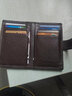歐凡卡蒂小卡包男士真皮銀行卡卡夾大容量卡套女卡片包超薄收納證件包卡袋 咖啡色 曬單實(shí)拍圖