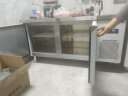 澳柯玛（AUCMA）冷藏工作台 商用冰柜卧式保鲜平冷全铜管操作台 冰柜奶茶店水吧台厨房操作台商用冰箱 【标准款】双温 长1.5米-宽0.6米-高0.8米 实拍图
