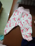 寶然嬰兒套裝衣服保暖內(nèi)衣套裝女寶寶秋季夾棉高腰護(hù)肚家居服睡衣秋裝 2998護(hù)肚櫻花粉色 66cm 曬單實拍圖