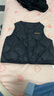 童泰（TONGTAI）寶寶羽絨馬甲冬季嬰兒衣服兒童家居服坎肩男女童休閑外出上衣 黑色 80 cm 曬單實(shí)拍圖