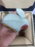 燕窯鈞瓷 陶瓷家居擺件 新房搬遷禮品 新中式復古風(fēng) 十二生肖創(chuàng  )意 天青色 兔子 曬單實(shí)拍圖