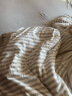 MUJI 棉天竺 被套 床上用品 被罩单件被单纯棉全棉四季通用 混浅灰色×混浅灰色条纹 双人用 200*230cm用 实拍图