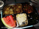 304不銹鋼保溫飯盒成人學(xué)生打飯分格分隔便當(dāng)盒上班族食堂分餐盒大號(hào)餐盤(pán)具加深加大容量加深帶餐具筷勺子 大號(hào)2000ML丨粉色+304湯碗 曬單實(shí)拍圖