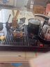 茶具套裝家用客廳整套全自動(dòng)喝茶一體辦公室功夫泡小茶臺茶盤(pán)簡(jiǎn)約 紫黑寧靜致帶把遠玻璃全自動(dòng)黑色 曬單實(shí)拍圖