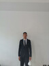 vocacool西服套裝男修身青年正裝職業(yè)裝三件套結婚禮服上班面試學(xué)生外套 黑色一扣(西服西褲白襯衫黑領(lǐng)帶) 3XL/150-165斤 曬單實(shí)拍圖