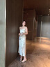 瑜尚臻品新中式粗跟高跟鞋女不累腳國風(fēng)新娘婚鞋金屬方頭一字帶瑪麗珍單鞋 香檳金[5cm] 37 曬單實(shí)拍圖