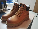 Dickies馬丁靴男靴2025冬季鞋子男工裝靴子加絨大黃靴情侶百搭厚底增高鞋 土黃 38 【偏大一碼，適合運動(dòng)鞋39】 曬單實(shí)拍圖