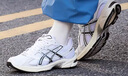 亞瑟士ASICS女子緩震耐磨跑鞋 GEL-FLUX CN  淺灰色/藍色 37  曬單實(shí)拍圖