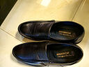 回力皮鞋男真皮軟底防滑男士中老年人爸爸鞋透氣休閑老人鞋舒適男鞋子 813黑色單鞋（不加絨） 44 曬單實(shí)拍圖