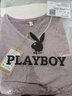 花花公子（PLAYBOY）短袖t恤男v領夏季純色韓版休閑冰絲男士上衣百搭潮牌打底衫短袖男 紫色 2XL 曬單實拍圖