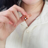 中國黃金（CHINA GOLD）四葉草黃金項鏈女士紅瑪瑙足金吊墜七夕情人節(jié)禮物送女友老婆媽媽 【同城配送】紅瑪瑙+18K黃金項鏈 曬單實拍圖