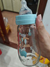 MAM美安萌奶瓶 進(jìn)口玻璃 耐急冷急熱 寬口徑 防脹氣奶瓶 寶貝藍(lán) 260ml 自帶2段奶嘴 曬單實拍圖