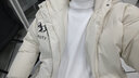 主野（ZHU YE）高領(lǐng)毛衣男士加絨一體絨打底衫男生秋冬休閑翻領(lǐng)加厚保暖針織衫男 米白色 L 曬單實(shí)拍圖
