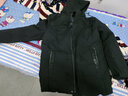 NASA BASE中長(cháng)款棉衣男士外套棉服羽冬季潮流衣服棉襖加厚絨冬裝男裝秋冬款 黑色 3XL (140-160斤) 曬單實(shí)拍圖