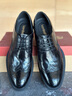 楓葉（leaveland）商務(wù)休閑皮鞋男新品英倫風(fēng)頭層牛皮布洛克鞋雕花透氣商務(wù)正裝鞋 黑色（皮鞋碼） 41 曬單實(shí)拍圖