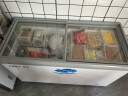 稚鱼冷冻柜弧面雪糕柜保鲜冰柜商用展示柜 1.4米深体岛柜 450升 实拍图