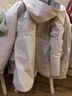 君羽羽絨服女【清倉】中長款800蓬白鵝絨服三合一套裝可拆卸內(nèi)膽F8513 白色 S 曬單實拍圖