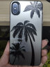 赫豹 個性蜘蛛俠蘋果14pro手機殼公主請發(fā)財iphone15promax磨砂13防摔12情侶11 元氣殼-月光黑-簡約椰樹 iPhone XS Max 曬單實拍圖
