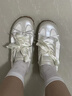 凡小如芭蕾鞋ins潮德訓鞋女2024新款瑪麗珍鞋軟底休閑鞋百搭時尚爆款 象牙白 37 曬單實拍圖