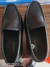夢(mèng)特嬌（MONTAGUT）男鞋春夏季新款商務(wù)休閑高端經(jīng)典復古套腳樂(lè )福鞋耐磨緩震透氣皮鞋 黑色 43 比皮鞋尺碼偏大一碼 曬單實(shí)拍圖