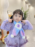 小馬寶莉（MY LITTLE PONY）兒童圍巾女保暖秋冬季女童帽子寶寶防風(fēng)毛絨圍脖女孩冬天手套 溫暖絨毛-漸變紫色 曬單實(shí)拍圖