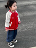幼歌（YOUGE）嬰幼兒簡(jiǎn)約卡通刺繡點(diǎn)綴捏褶束口牛仔褲彈力舒適束腳褲 牛仔藍（66-90兩用襠） 90cm 曬單實(shí)拍圖