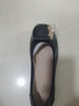 ZHR單鞋女秋季優(yōu)雅方扣淺口粗跟船鞋女通勤氣質(zhì)方頭女鞋 黑色 39 曬單實(shí)拍圖