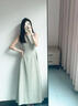 GARNUO白色連衣裙子女夏季法式茶歇氣質(zhì)高級感無(wú)袖背心收腰顯瘦初戀長(cháng)裙 綠色【無(wú)袖長(cháng)款】 S 【80-100斤】 曬單實(shí)拍圖