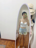 妙奕嘉吊帶背心女設計感帶胸墊可外穿新款V領(lǐng)打底內搭緊身美背辣妹上衣 深V掛脖吊帶【白色】 均碼 【建議80-125斤】 曬單實(shí)拍圖