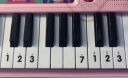 欣格电子琴儿童钢琴玩具男女孩生日礼物3-6-10岁宝宝早教音乐家用乐器37键可弹奏初学者入门音乐带麦克风弹唱 实拍图