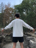 李寧衛(wèi)衣男春秋季新款棉質(zhì)圓領(lǐng)套頭衫休閑寬松男士長袖時尚打底衫外套 白色【春秋薄款-螺紋袖口】 L 曬單實拍圖