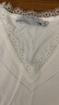 水云間蕾絲邊v領(lǐng)背心內搭女裝2025春夏新款時(shí)尚針織打底疊穿上衣 本白 M 曬單實(shí)拍圖