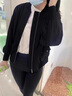 AEMAPE春秋棒球服休閑短外套女2026新款韓版潮寬松顯瘦百搭夾克上衣 黑色 L (105-115斤拍) 曬單實(shí)拍圖