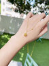 中國(guó)黃金（CHINA GOLD）黃金項(xiàng)鏈足金五角星鏤空星星套鏈計(jì)價(jià)七夕情人節(jié)禮物送女朋友老婆 黃金套鏈 約3.5g 曬單實(shí)拍圖