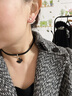 玖長(zhǎng)時(shí)（JiuChangShi）choker鎖骨鏈女短款蝴蝶頸帶脖子飾品脖鏈項(xiàng)圈網(wǎng)紅頸鏈黑色暗系 蝴蝶頸帶 曬單實(shí)拍圖