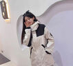 莫代爾工裝外套女2025春秋冬季新款夾棉加厚沖鋒上衣初高中學生寬松夾克 杏色-夾棉 加厚 M 95-115斤 曬單實拍圖