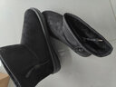 明愛(ài)（MINGAI） 明愛(ài)usb插電電暖鞋暖腳寶充電發(fā)熱鞋加熱鞋電熱鞋冬季暖墊可行走男女 恒溫款-男黑色穿41碼（鞋底印42碼） 曬單實(shí)拍圖