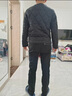 米詩(shī)德（MISHIDE）男士貼身小棉襖無(wú)領(lǐng)內穿夾棉保暖棉服內膽老年人短款無(wú)袖輕薄棉衣 黑色 2XL 曬單實(shí)拍圖