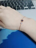 中國黃金（CHINA GOLD）18k彩金星球手鏈女士款時(shí)尚簡約玫瑰七夕情人節(jié)禮物送女朋友老婆 【送女友】夢幻星河18K金手鏈約1.2g 曬單實(shí)拍圖
