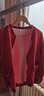 皮爾卡丹（pierre cardin）2025春秋季女士短外套棒球服開(kāi)衫衛衣感休閑上衣夾克衫外搭春季新 橘紅色 XL (建議120-135斤以?xún)? 曬單實(shí)拍圖